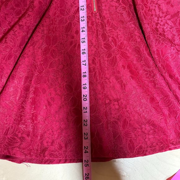 Lulus Women's Full Dress Skirt Red - Size Medium - Picture 7 of 7